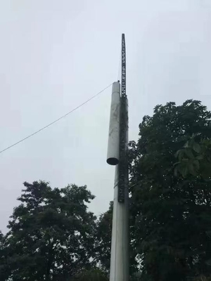 Tour unipolaire en acier d'antenne de GSM de télécom avec galvanisé