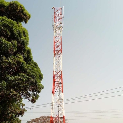 L'immersion Q235 chaude a galvanisé la tour en acier pour la télécommunication RDU le RDS