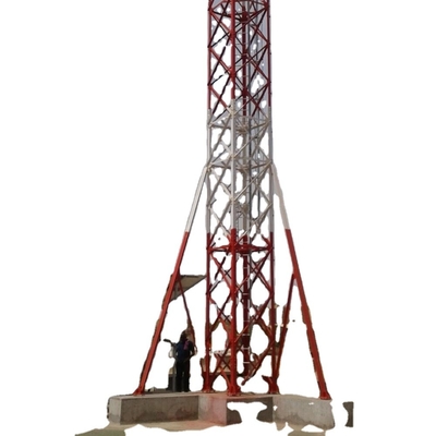 Tour de télécom de dessus de toit avec la foudre Rod Fall Arrest Aviation Light de parenthèse