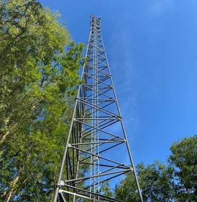 Tubulaire à jambes de la tour galvanisé par télécommunication 3 en acier