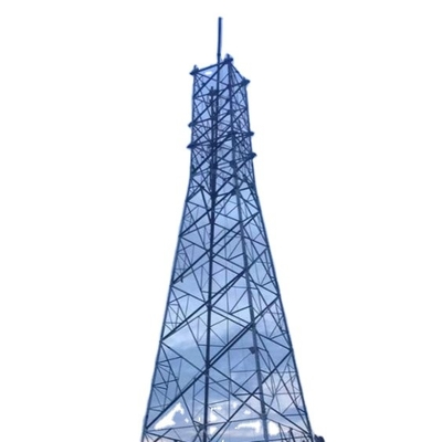 Tour tubulaire en acier de télécommunication avec l'immersion chaude galvanisée