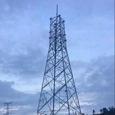 Tour tubulaire en acier de télécommunication avec l'immersion chaude galvanisée