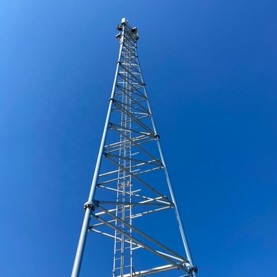 Tour d'antenne mobile de télécom tubulaires en acier de trellis 3 ou 4 à jambes